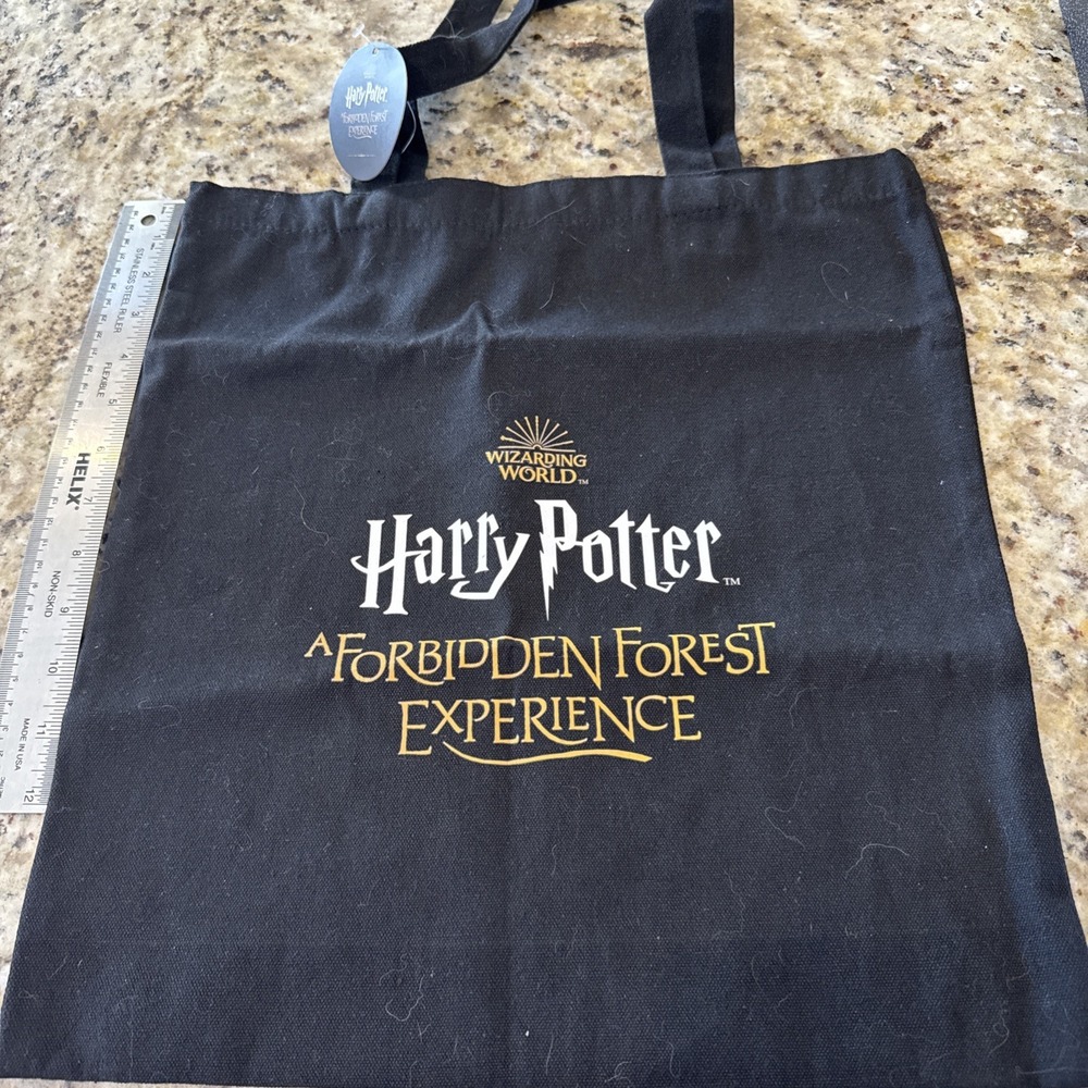 Wizarding World Harry Potter Forbidden Forest Experience‎ Black Canvas Tote 2749